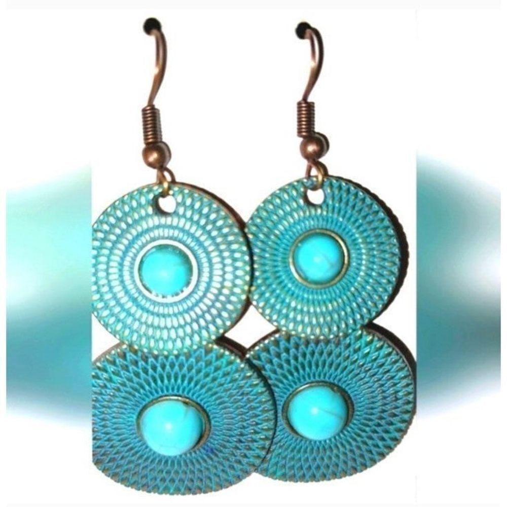 Boho Hollow Carved Dangle Earrings